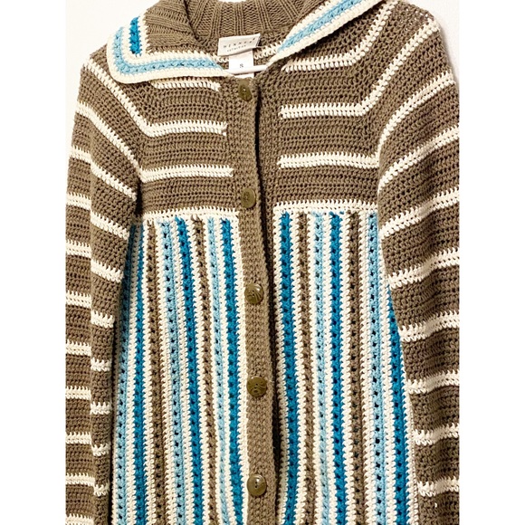 Unique Striped Cardigan Sweater - Picture 2 of 6